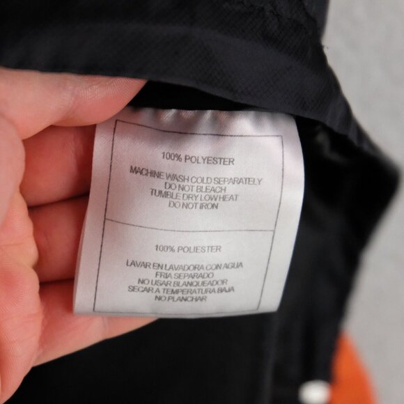 BC Lions Jacket Mens Medium Orange Black Windbreaker Quarter Zip Reebok CFL - Picture 11 of 11